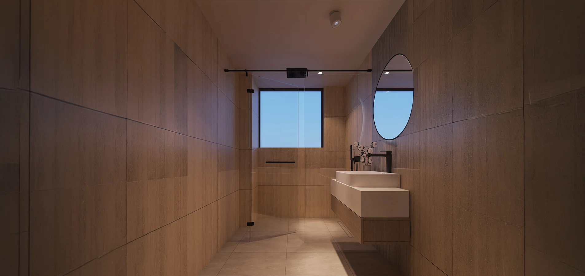 Master Bathroom bath floor